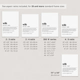 Wife Definition Print Digital Download