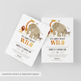 Safari Baby Shower Invitation Template Download