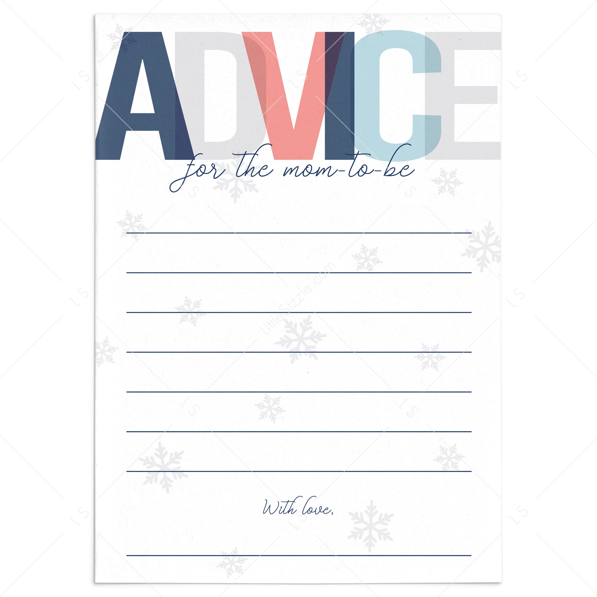 Winter baby shower games for mom to be by LittleSizzle