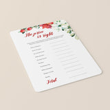 Red And White Baby Shower The Price Is Right Printable