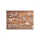 Winter baby shower book request card printable by LittleSizzle