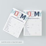 Printable Mommy Quiz for Winter Baby Shower