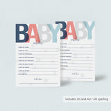 Baby wish cards with subtle snowflakes by LittleSizzle