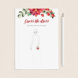 Red And Green Bridal Shower Game Guess The Dress by LittleSizzle