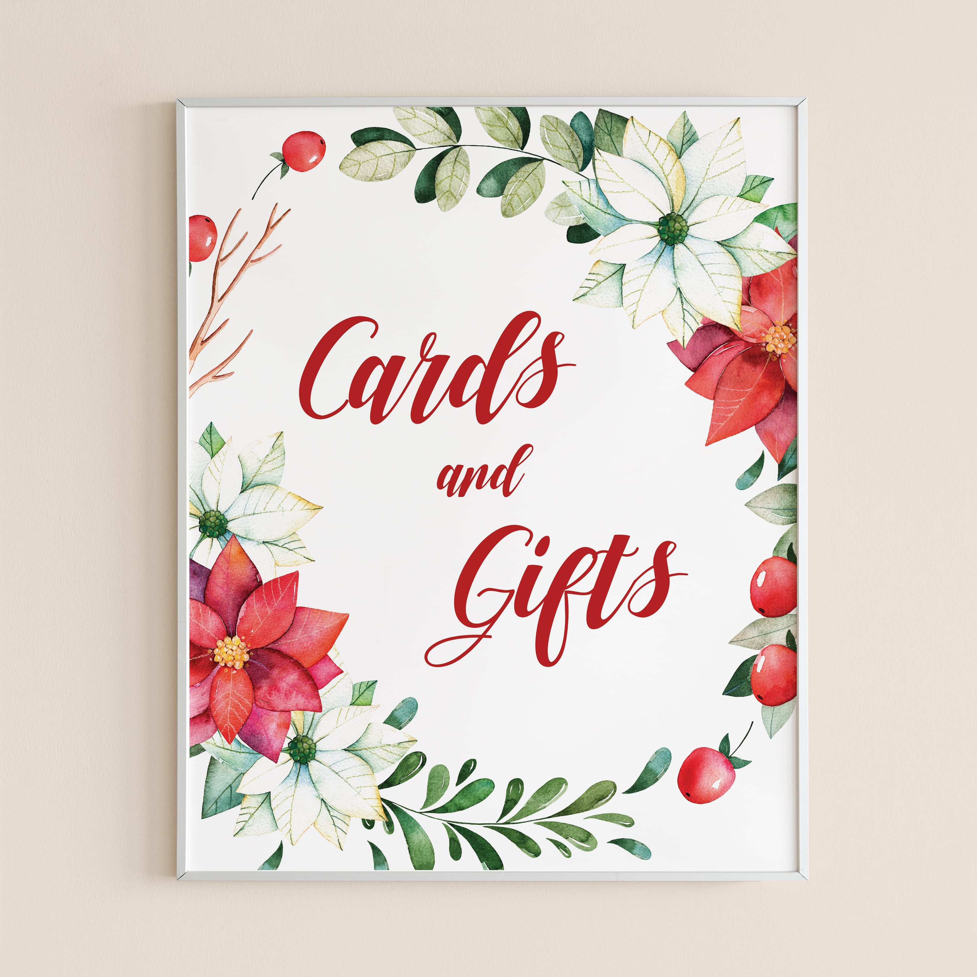 Holiday Bridal Shower Decorations Instant Download by LittleSizzle