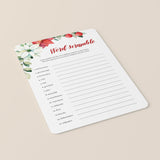 Winter Bridal Shower Games Pack Download