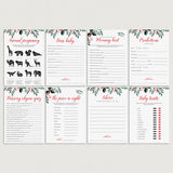 8 Winter Holly Baby Shower Games Printable by LittleSizzle