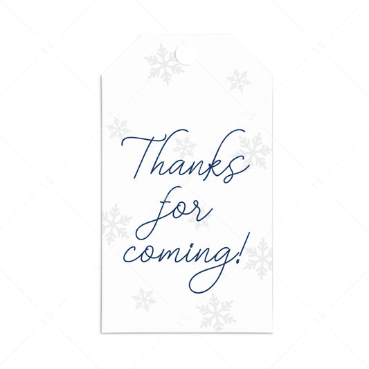 Printable thank you tags with snowflakes by LittleSizzle