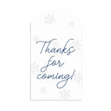 Printable thank you tags with snowflakes by LittleSizzle