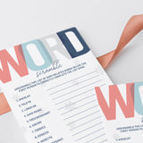 Printable Baby Word Scramble for Winter Baby Shower