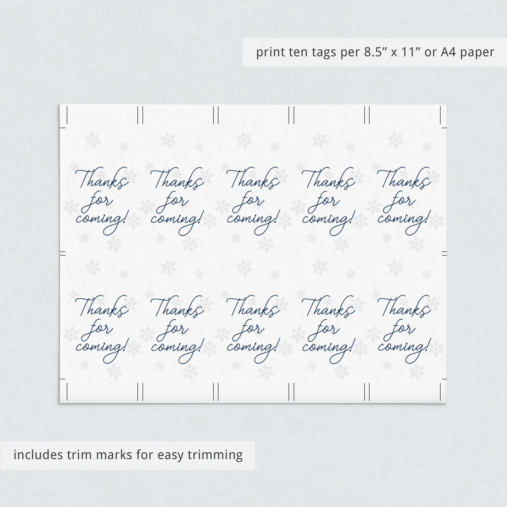 Customize winter party tags by LittleSizzle