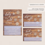 Rustic baby shower invitation suite by LittleSizzle