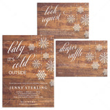 Winter wonderland baby shower invitations template by LittleSizzle