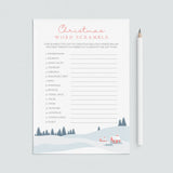 Printable Christmas Word Scramble Game by LittleSizzle