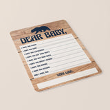 Rustic Wood Baby Shower Games Printable