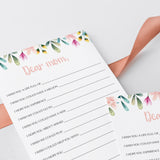 Floral Wishes For Mom Cards Instant Download