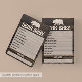 Printable baby shower keepsake with wood background by LittleSizzle