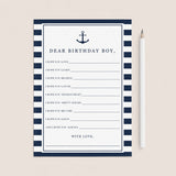 Wishes and Advice for The Birthday Boy Printable by LittleSizzle