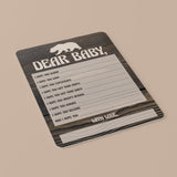 Wishes for the new baby bear printable by LittleSizzle