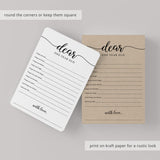 First Birthday Wishes and Advice Card Printable