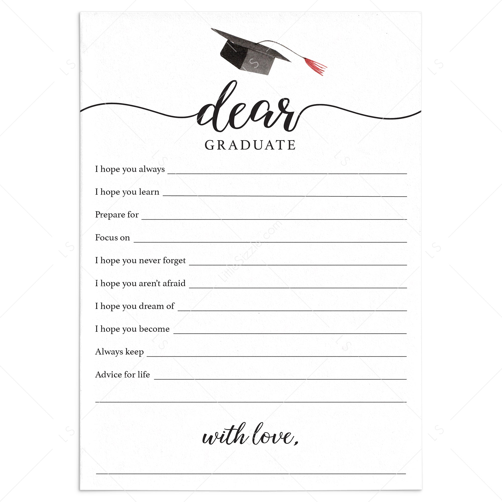 Printable Graduation Wishes Cards | Calligraphy Wishes for The Graduate – LittleSizzle printable-graduation-wishes-cards-calligraphy-wishes-for-the-graduate-littlesizzle