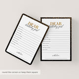 Black and Gold Glitter Birthday Wishes Cards for Women