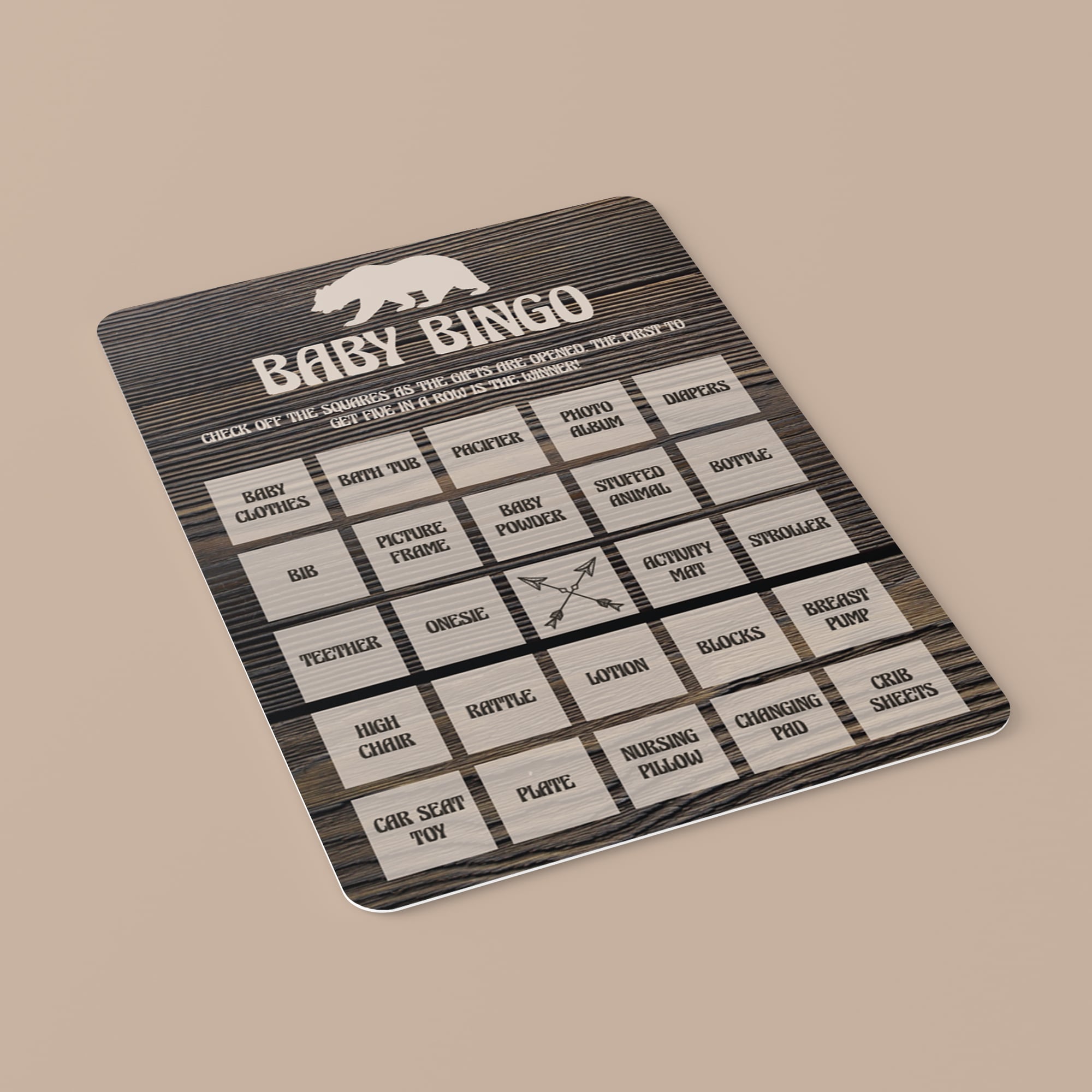 Instant download bingo cards for baby party by LittleSizzle