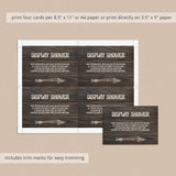 Woodland Display Shower Cards Printable