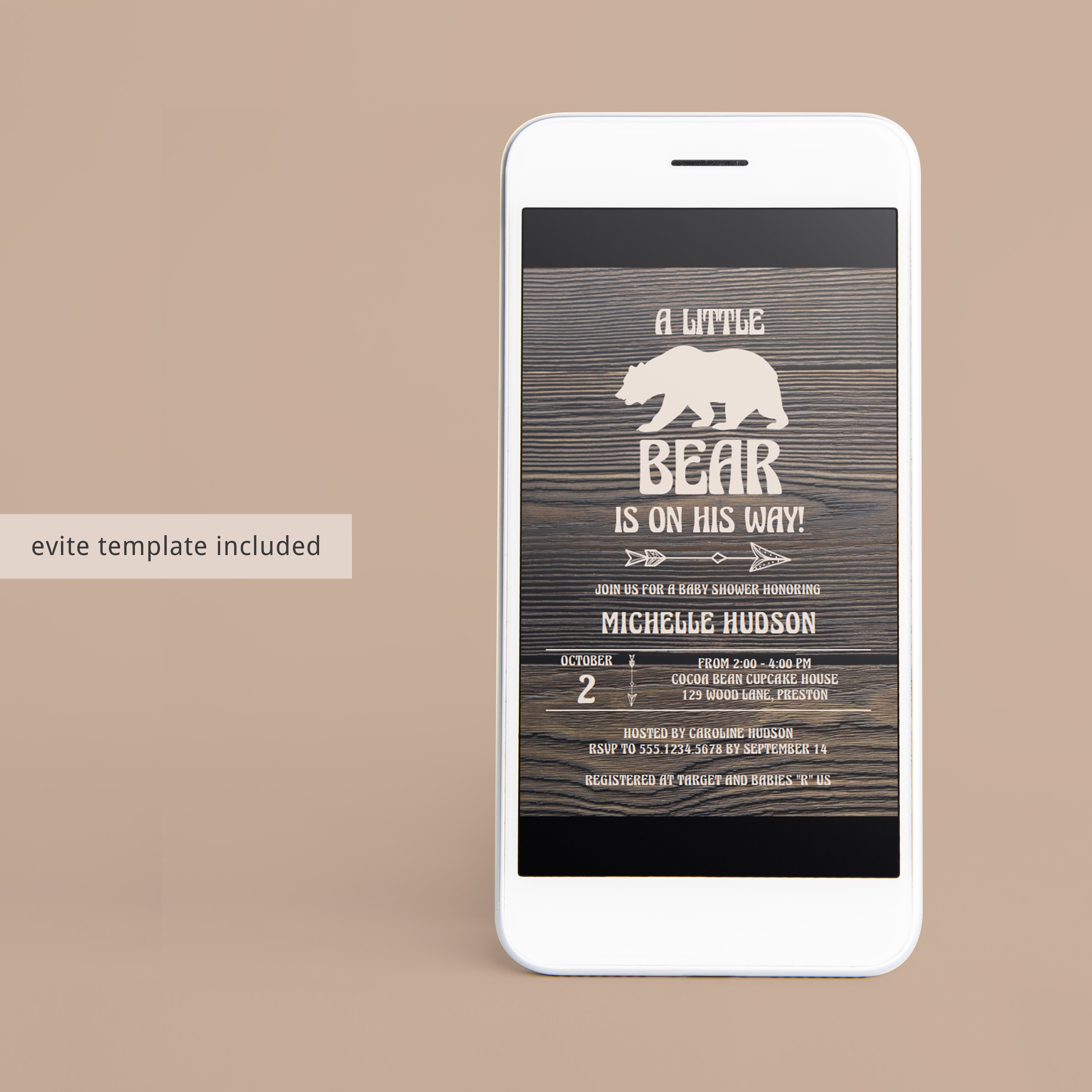 Rustic animal baby shower invitation for boy by LittleSizzle