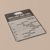 Download baby shower game name that baby tune rustic theme by LittleSizzle