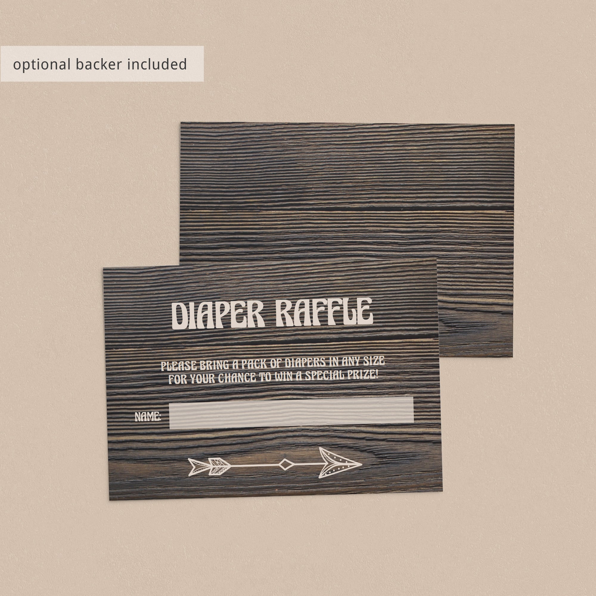 Nappy raffle inserts template adventure themed by LittleSizzle