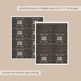 DIY forest party decor food label cards by LittleSizzle
