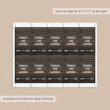 Printable woodland shower supplies instant download PDF by LittleSizzle