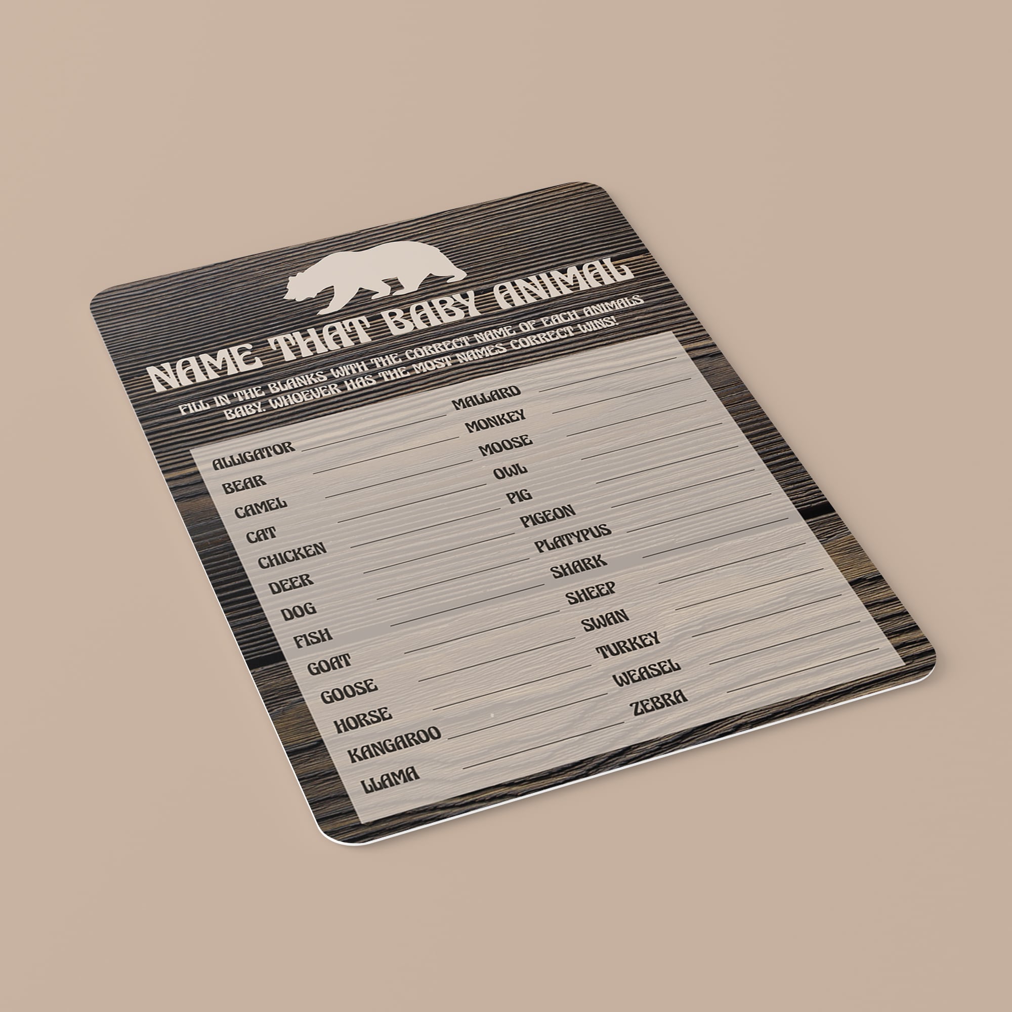 Bear baby shower printable party supplies by LittleSizzle