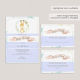 Baby Bunny Baby Sprinkle Invitation Bundle Template