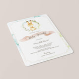 Woodland Baby Sprinkle Invitation Editable Template