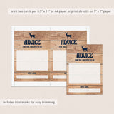 Advice for the Parents-To-Be Card with Wood Background