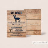 Woodland Baby Shower Invitation Set Template
