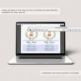 Personalized invitation for forest animals baby shower party by LittleSizzle