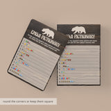 Wood baby shower printable games by LittleSizzle