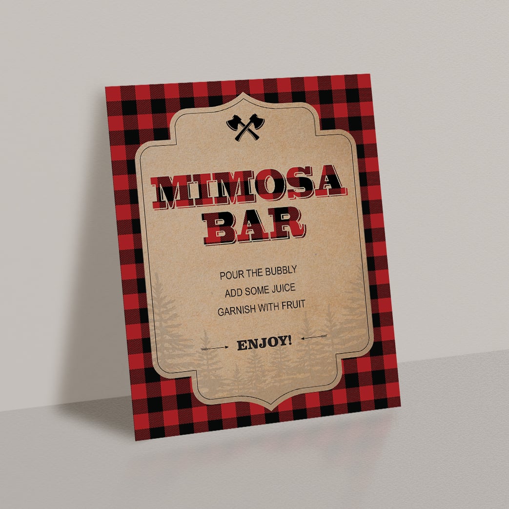 Lumberjack themed party decor by LittleSizzle
