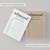 Retirement Scrambled Words Game Printable