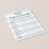 Elephant Baby Shower Word Scramble Game Printable