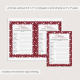 Holiday Word Scramble Game Instant Download