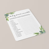 Eucalyptus leaves baby shower games by LittleSizzle