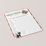 Halloween Family Game Word Scramble Printable