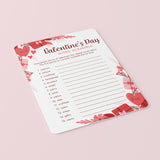 Printable Valentine's Day Word Scramble Game