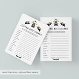 Christmas Word Scramble with Answer Key Printable