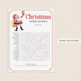 Printable Christmas Party Activity Word Search