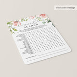 Big Baby Party Games Bundle Printable with Blush Flowers
